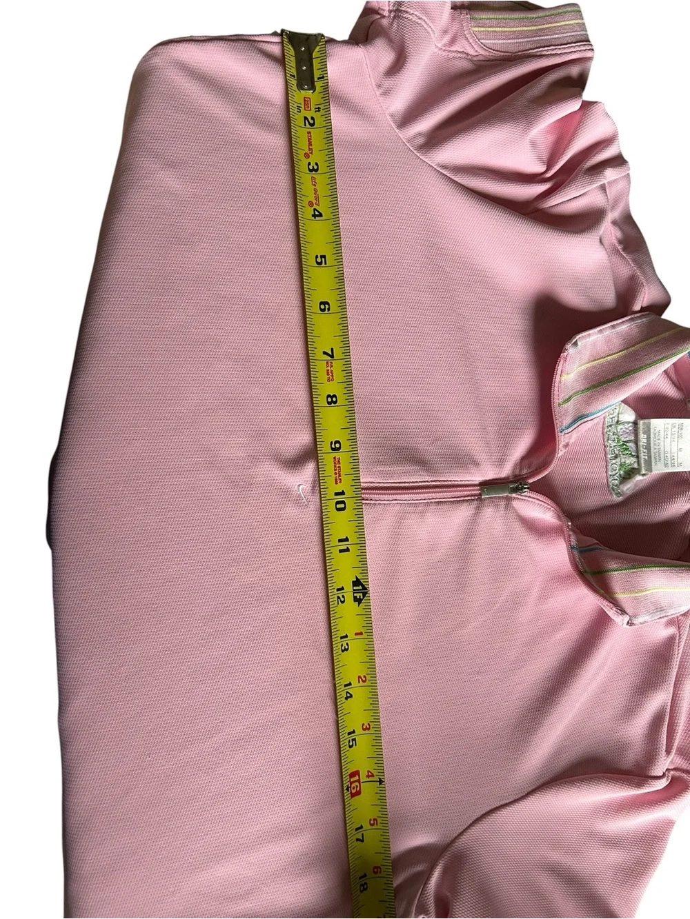 Nike Golf Pink 1/4 Zip Polo Womens Medium Athletic Fit Top Back to School